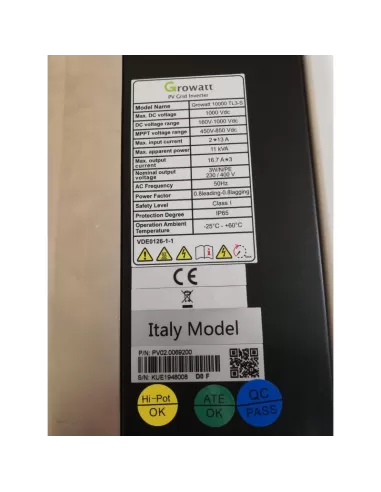 Inversor fotovoltaico growatt 10000 tl3-s 10000w